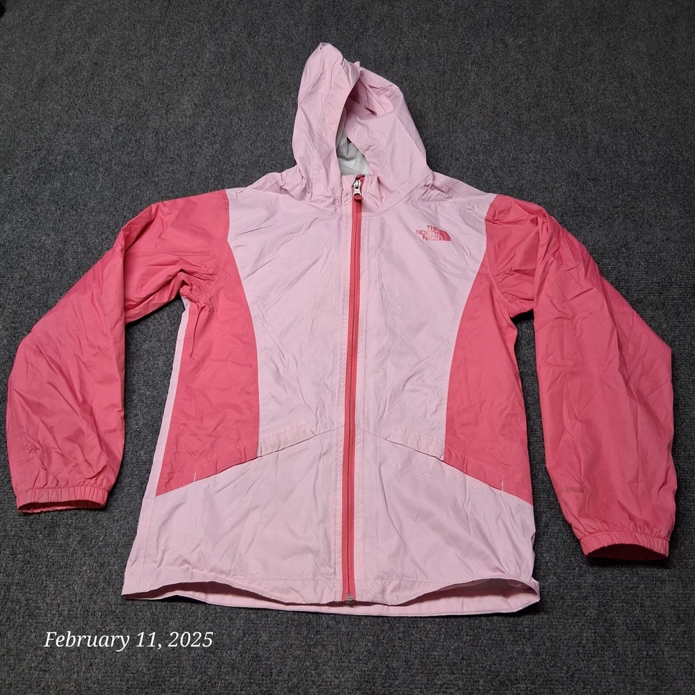 The‎ North Face Lightweight Windbreaker Jacket Girls Size Large 14 / 16 Pink